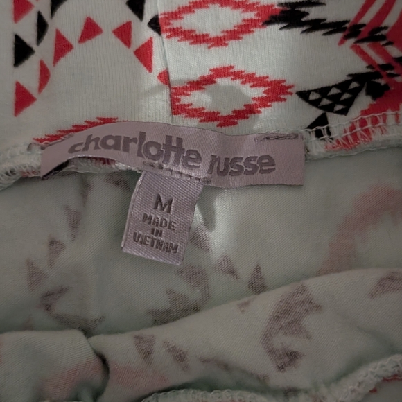 Charlotte Russe Geometric Tribal Print Pencil Skirt - Black, Red, Green - Picture 3 of 3